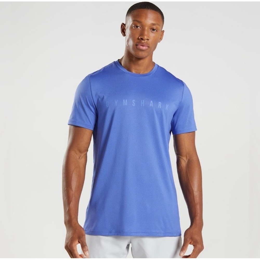 Gymshark Blue Short Sleeve Athletic Tee